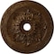 Ekena Millwork Bordeaux Deluxe Ceiling Medallion (Canopies up to 4"), 23 5/8"OD x 3"ID x 2"P, Root Beer Crackle CM23BORBC - alternate 1